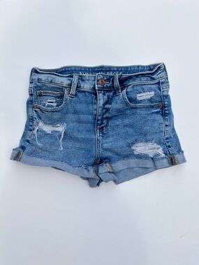 American Eagle Outfitters Hi-Rise Distressed Jean Shorts